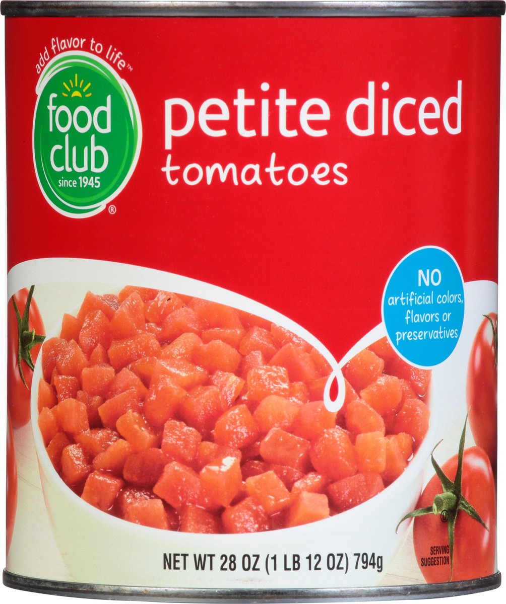 slide 8 of 11, Food Club Petite Diced Tomatoes - 28 oz, 28 oz