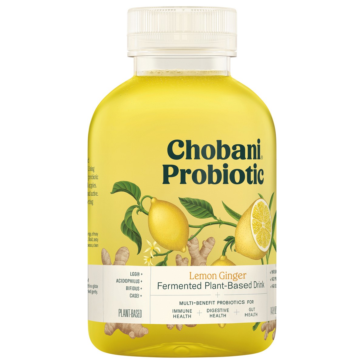 slide 5 of 7, Chobani Probiotic Fermented Lemon Ginger Plant-Based Drink - 14 fl oz, 14 fl oz