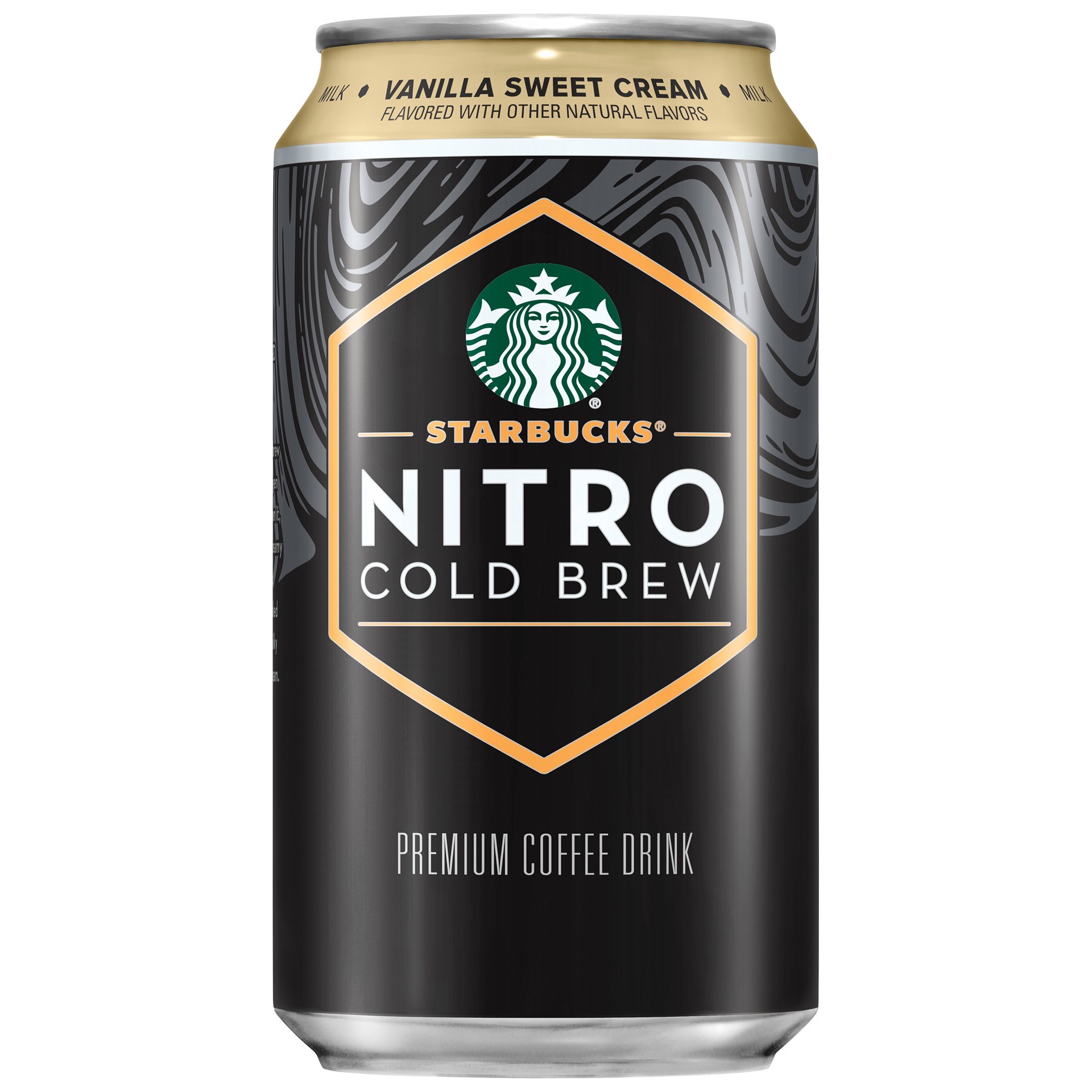 slide 1 of 5, Starbucks Nitro Cold Brew Premium Coffee Drink, Vanilla Sweet Cream Flavored, 9.6 fl oz