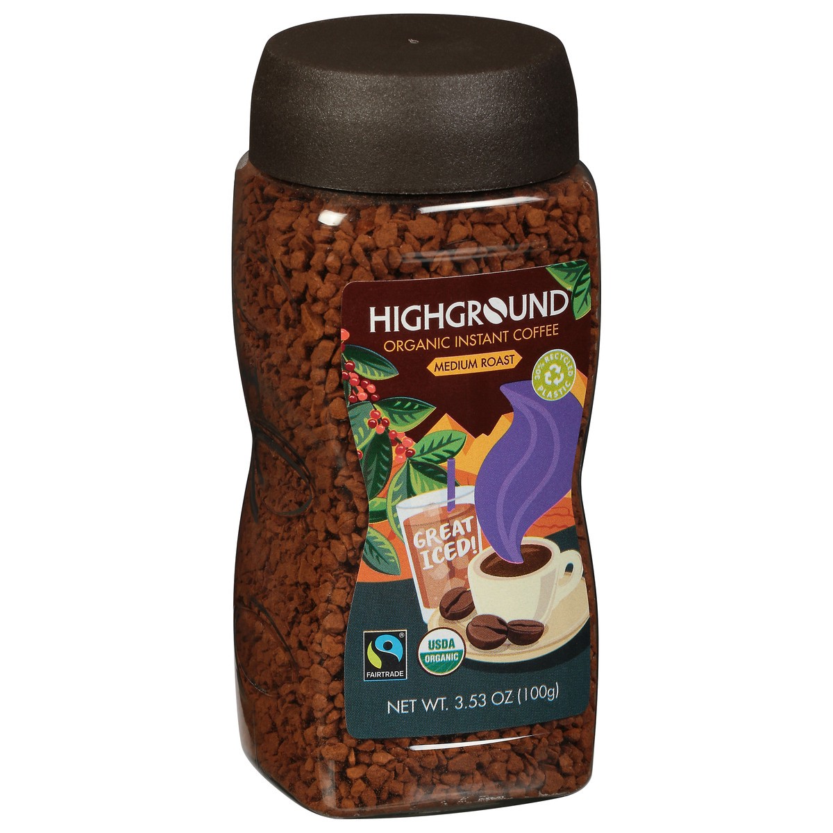 slide 2 of 10, Highground Instant Organic Coffee 3.53 oz, 3.53 oz