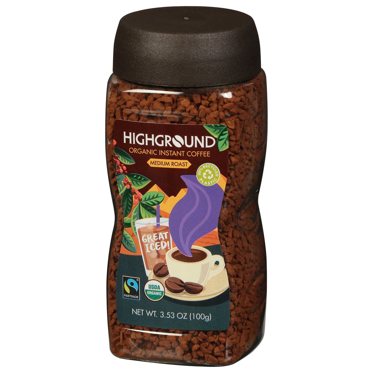 slide 9 of 10, Highground Instant Organic Coffee 3.53 oz, 3.53 oz