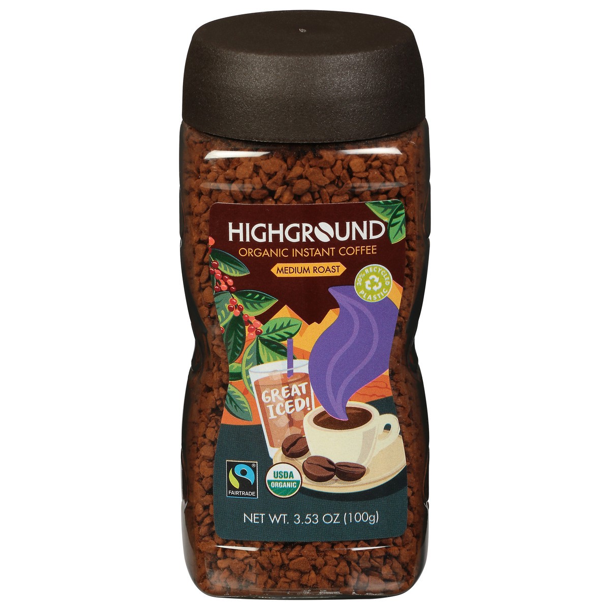 slide 6 of 10, Highground Instant Organic Coffee 3.53 oz, 3.53 oz