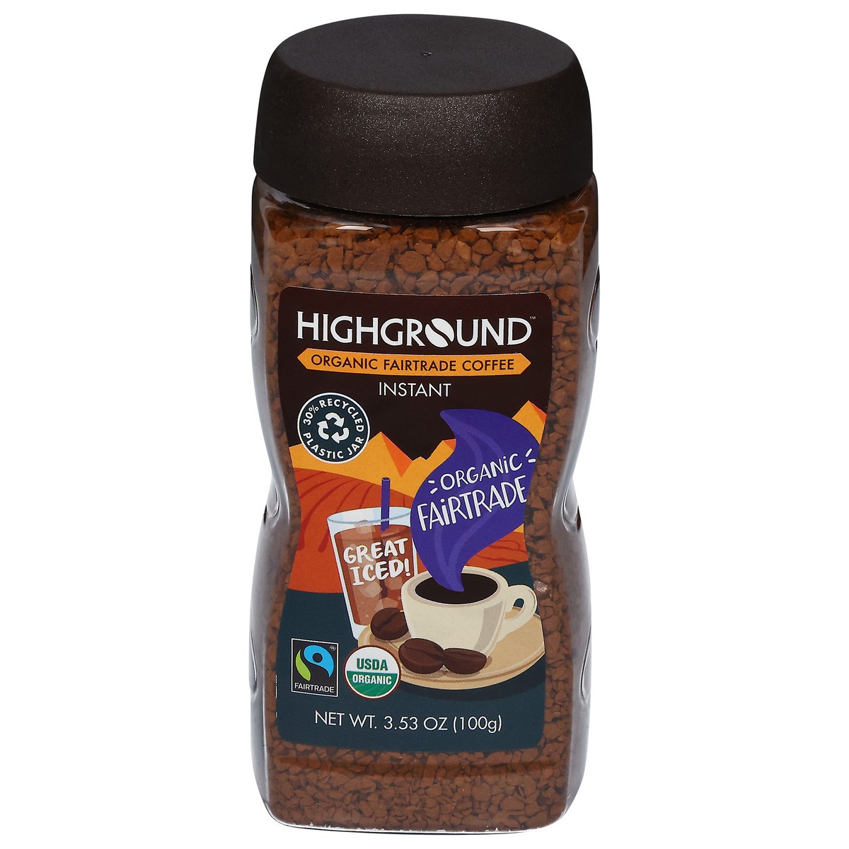 slide 1 of 10, Highground Instant Organic Coffee 3.53 oz, 3.53 oz