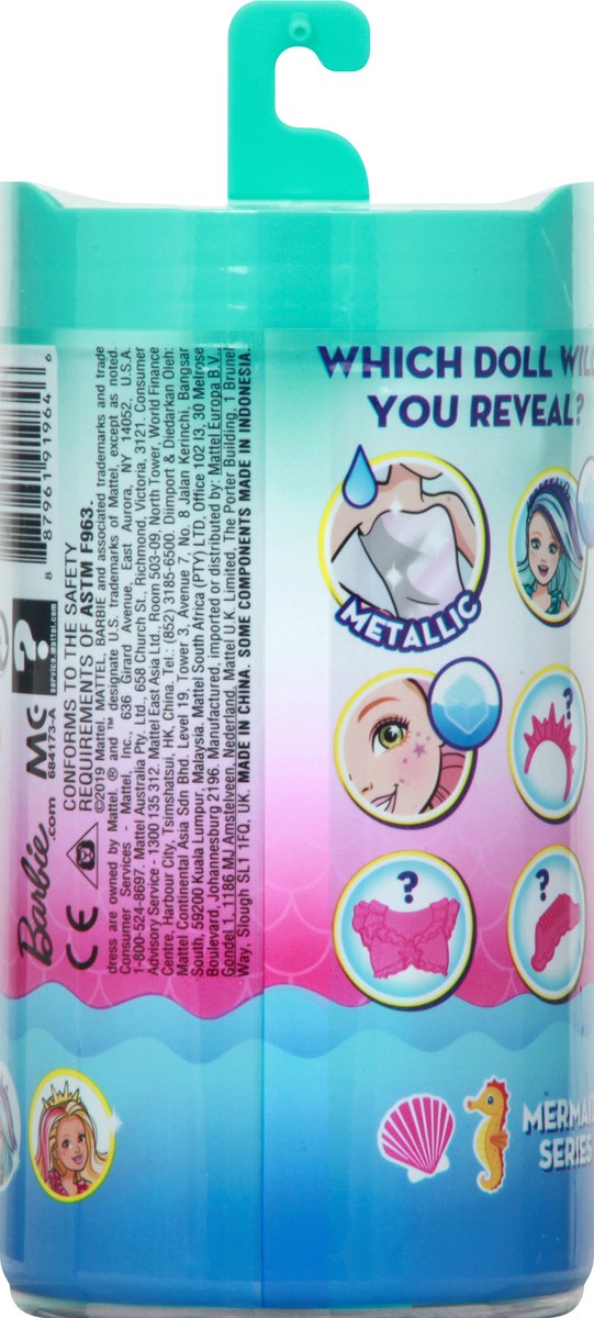 slide 6 of 9, Barbie Mermaid Color Reveal Chelsea, 1 ct