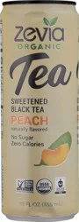 Zevia Organic Zero Calorie Sweetened Peach Black Tea - 12 fl oz