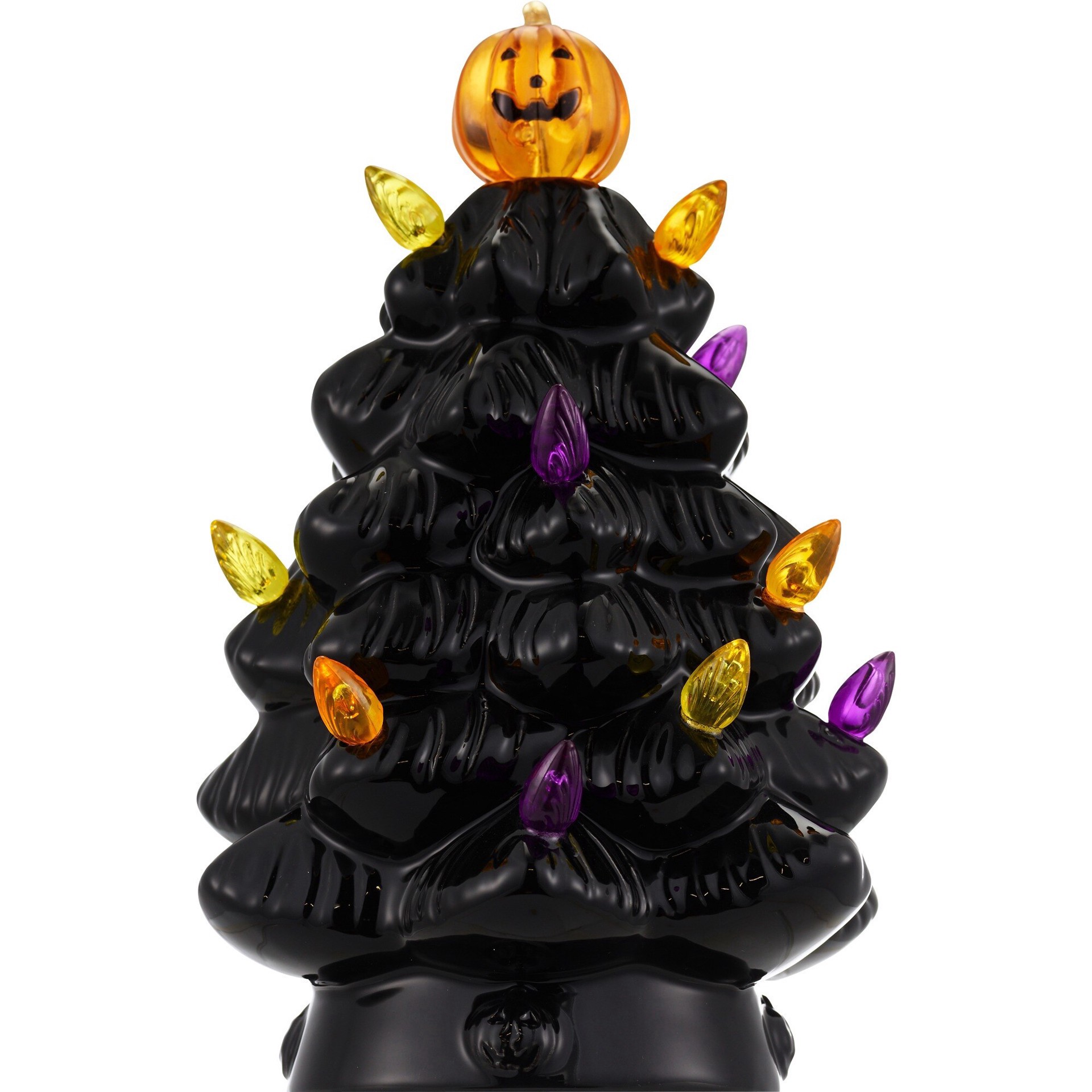 slide 1 of 1, Spooky Village Light Up Halloween Tree, Black, 1 ct