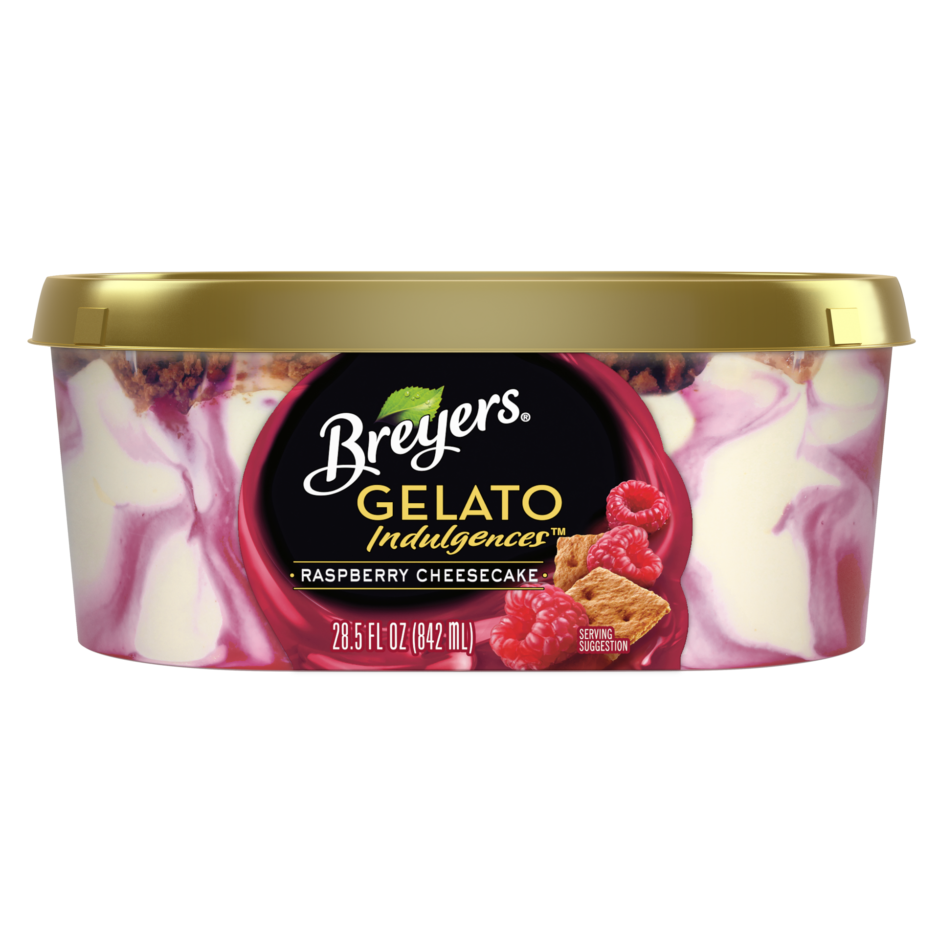 slide 2 of 4, Breyers Gelato Indulgences Raspberry Cheesecake, 28.5 oz, 28.5 fl oz