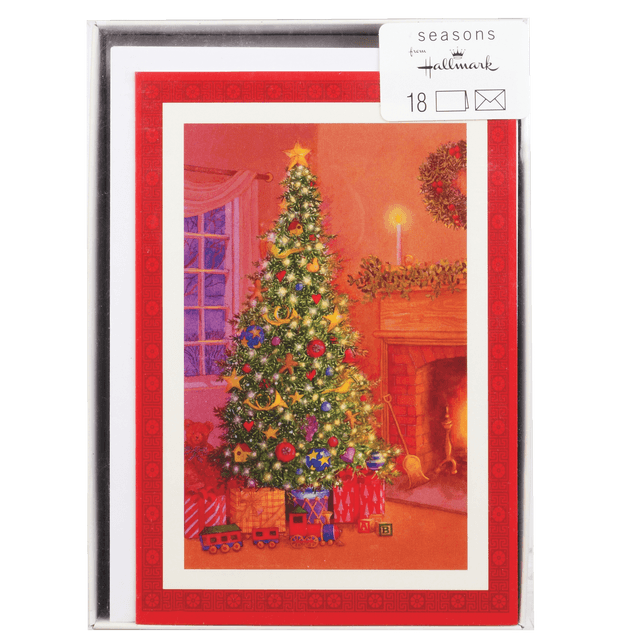 slide 1 of 1, XMAS BOXED CARDS Trad Boxed Card Pdq 4 Designs 4.99, 1 ct