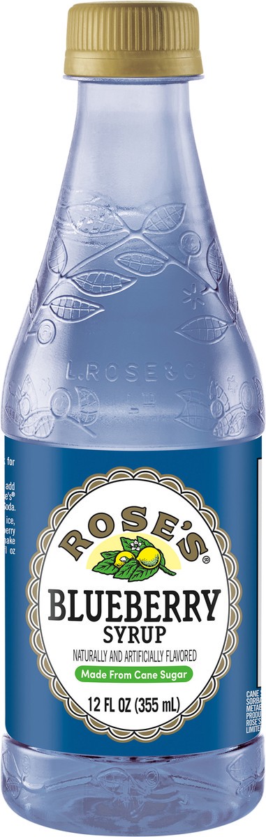 slide 7 of 7, Rose's Roses Blubry Syrup - 12 oz, 12 oz