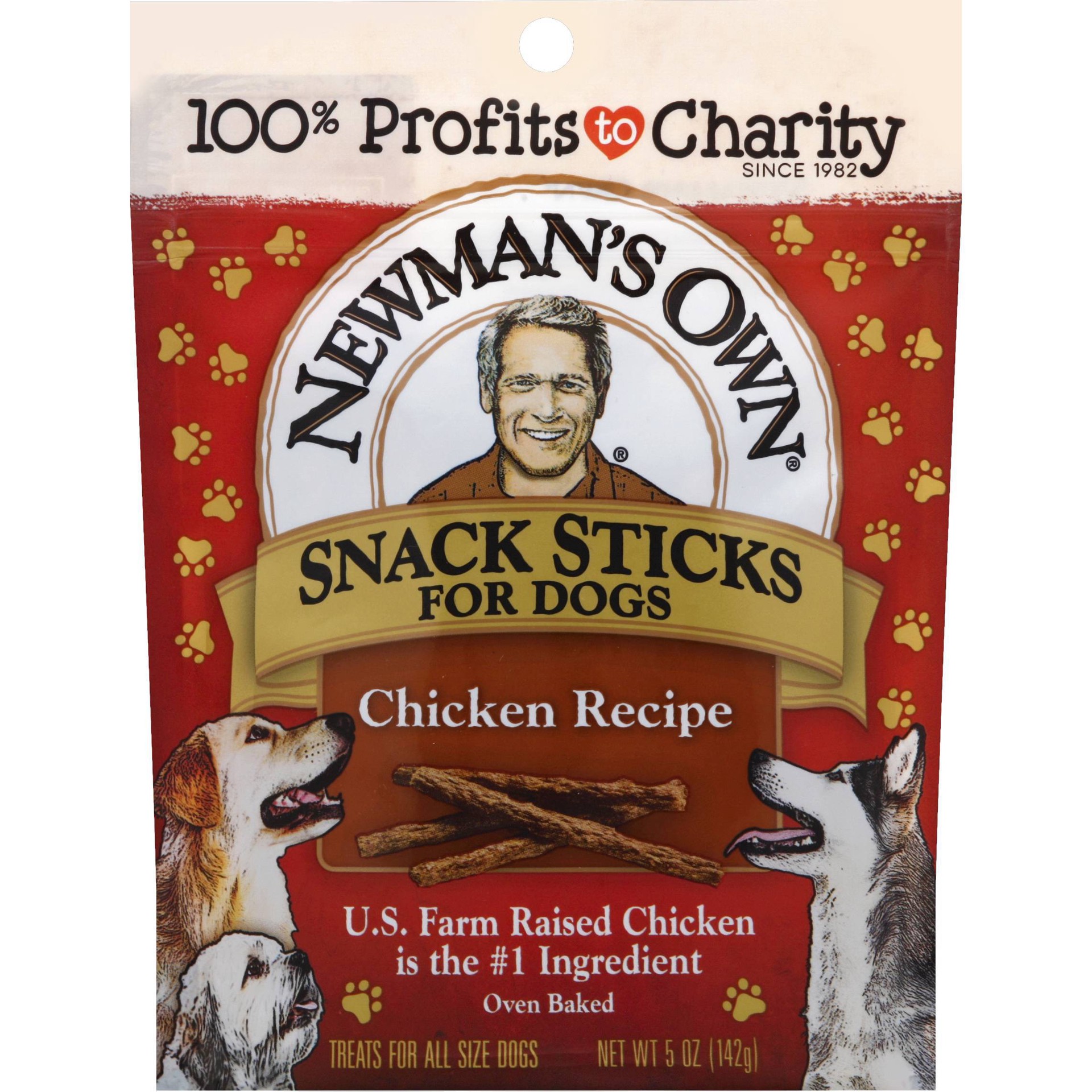 slide 1 of 6, Newman's Own - Chicken & Rice Snack Sticks - Dog Treats, 