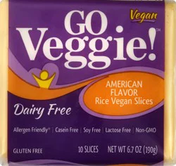 GO VEGGIE Rice Vegan Slices - 10 ct