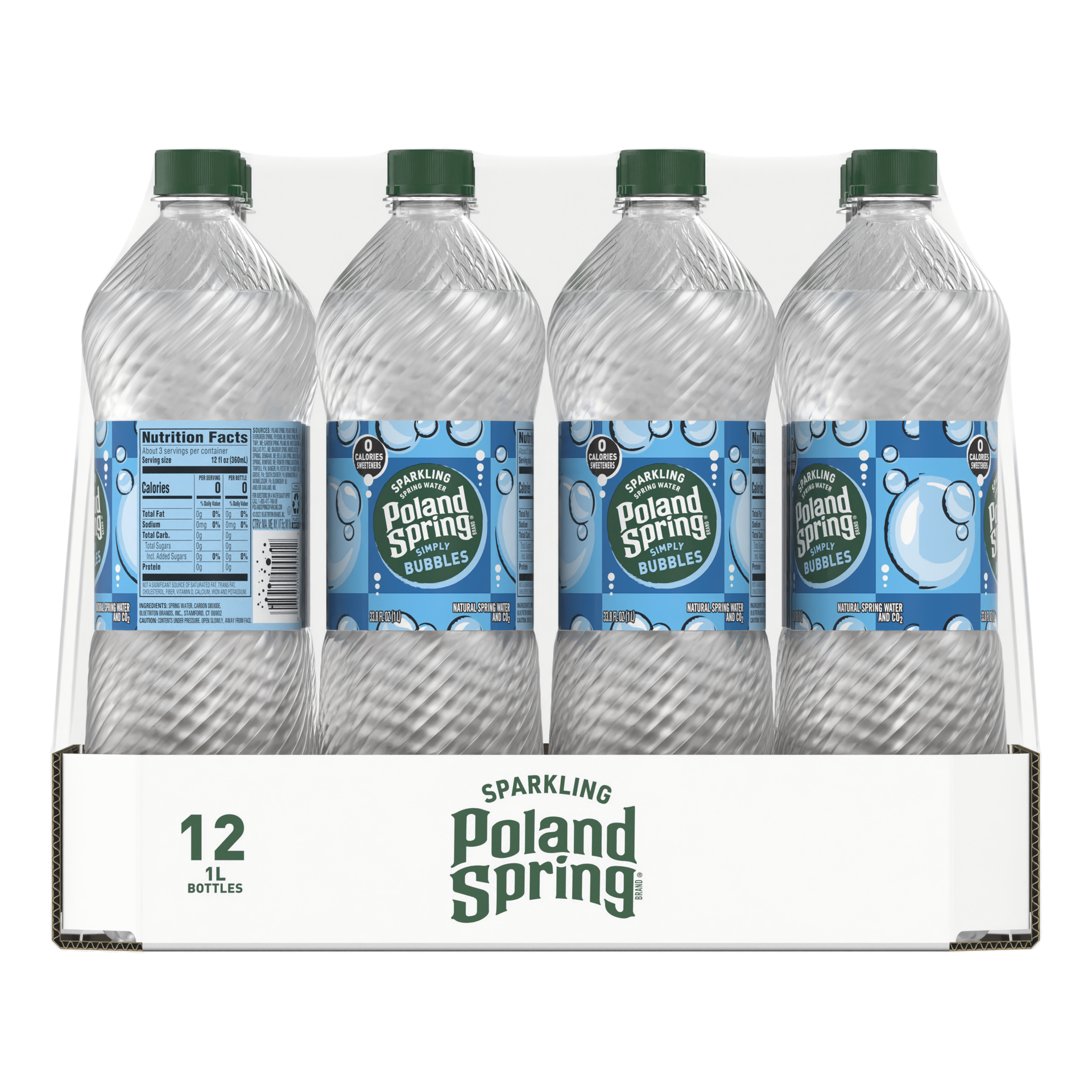 slide 2 of 5, Poland Spring Original Sparkling Water, 12 ct; 33.8 fl oz