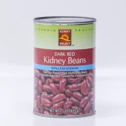 Sunny Select Dark Red Kidney Beans, Low Salt