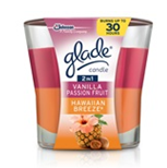 slide 1 of 1, Glade Hawaiian Breeze & Vanilla Passion Fruit Candle, 3.8 oz