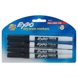 New Expo Lo Fine Black - 4 Count
