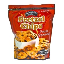 slide 1 of 1, Gourmet Select Pretzel Chips, 20 oz