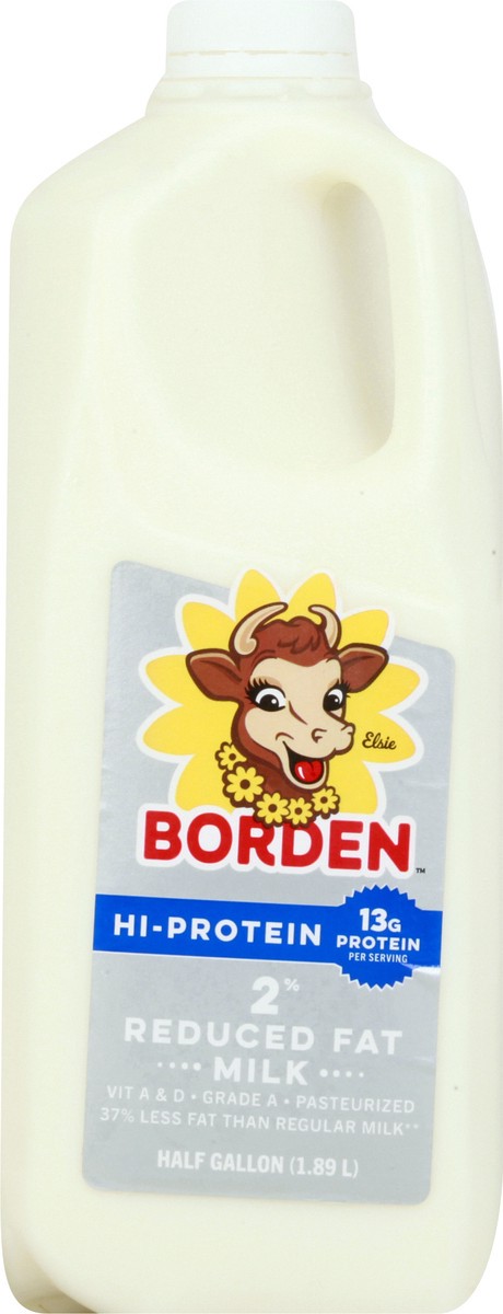 slide 11 of 13, Borden Plus Hi Protein 2% Reduced Fat Milk, 1/2 gal