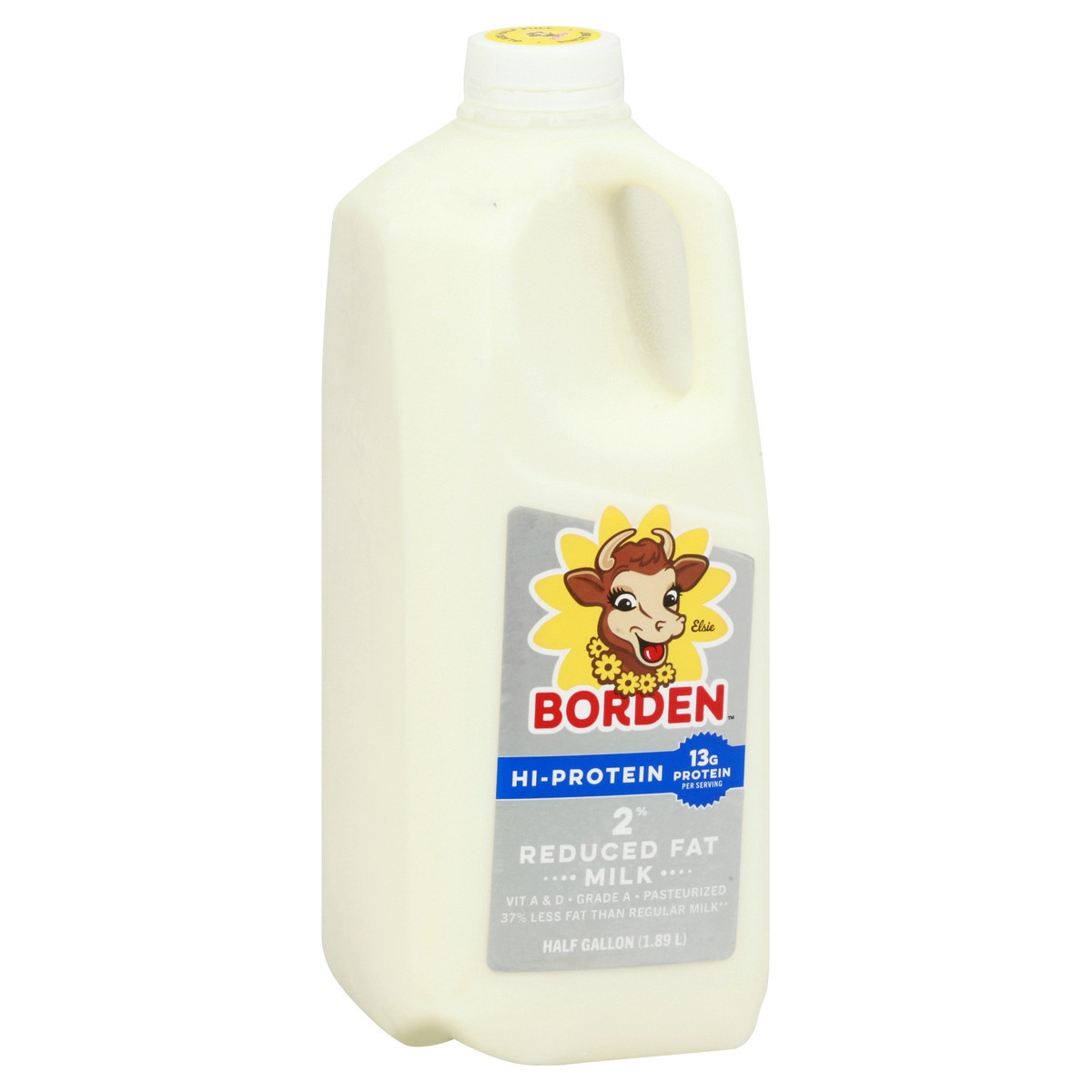 slide 4 of 13, Borden Plus Hi Protein 2% Reduced Fat Milk, 1/2 gal