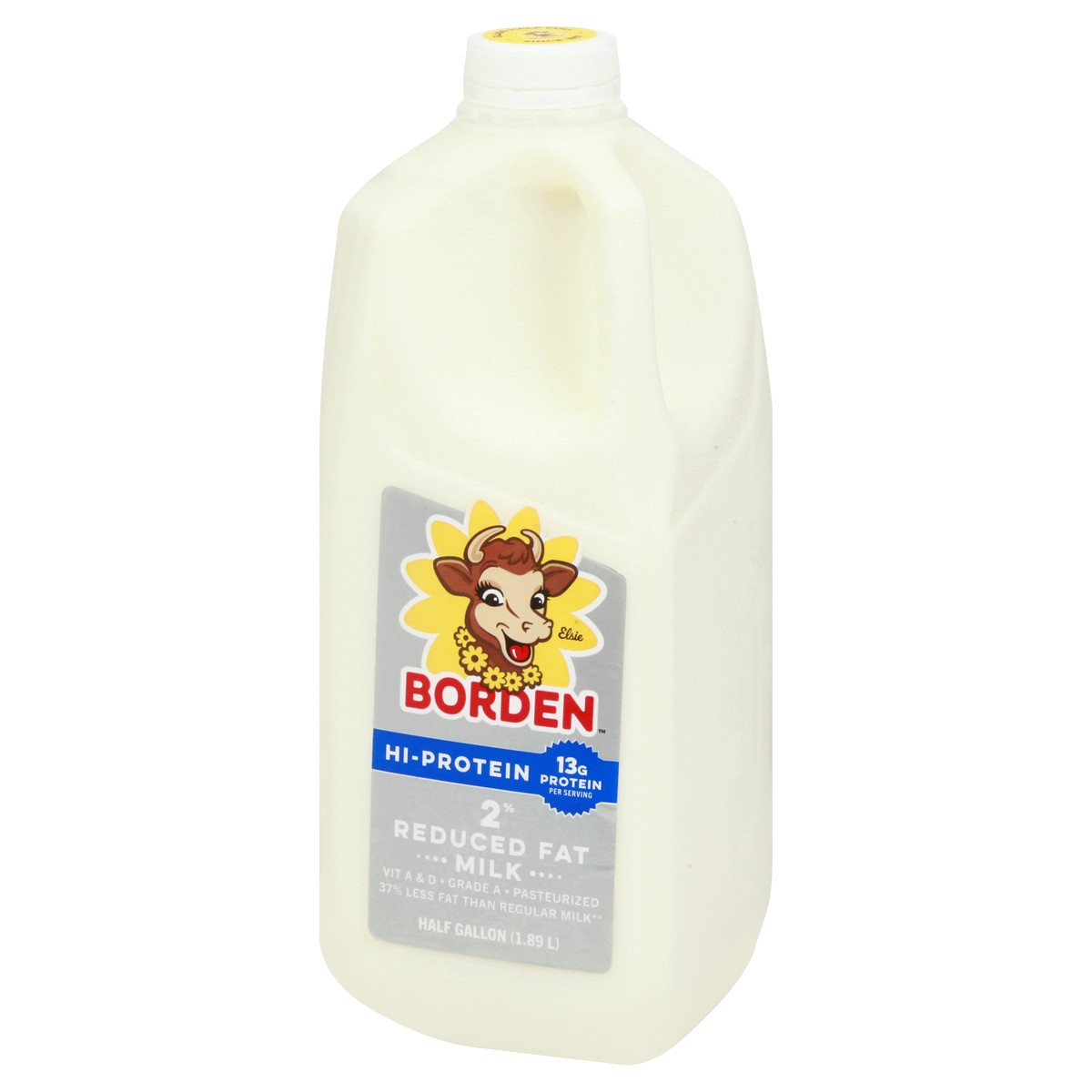 slide 10 of 13, Borden Plus Hi Protein 2% Reduced Fat Milk, 1/2 gal