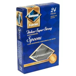Diamond Spoons, Dinnerware, Deluxe Super Strong, Clear