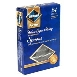 Diamond Spoons, Dinnerware, Deluxe Super Strong, Clear