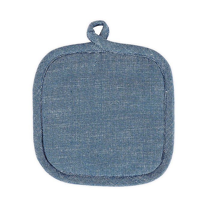 slide 1 of 6, Artisanal Kitchen Supply Pot Holder - Navy, 1 ct