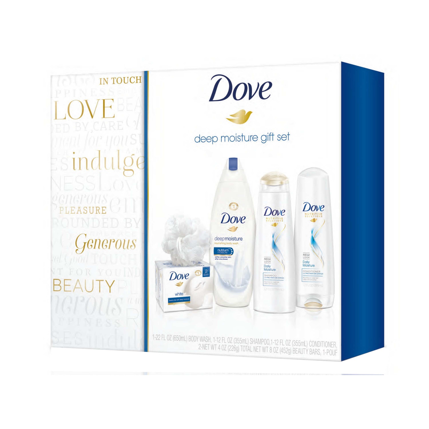 slide 1 of 1, Dove Deep Moisture Bath And Body Set, 30.39 oz