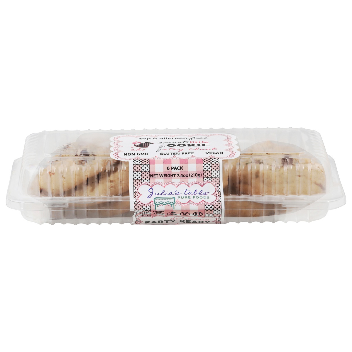 Julia's table Gluten Free Chocolatey Chunk Smart Little Cookie 7.4 oz