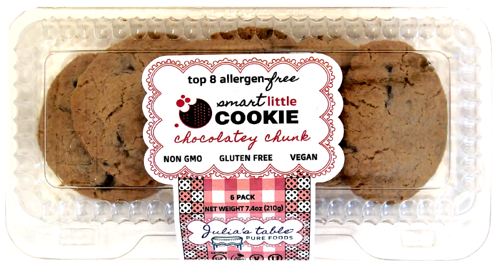 Julia's table Gluten Free Chocolatey Chunk Smart Little Cookie 7.4 oz