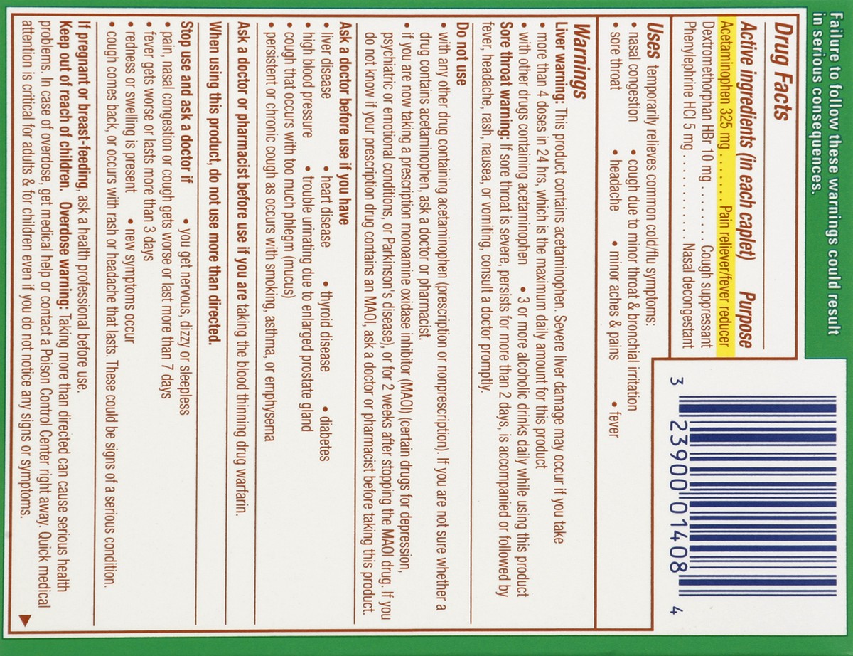 slide 5 of 7, Vicks Cold & Flu 20 ea, 20 ct