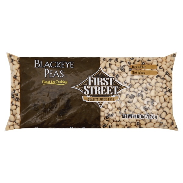 slide 1 of 1, First Street Blackeye Peas, 16 oz