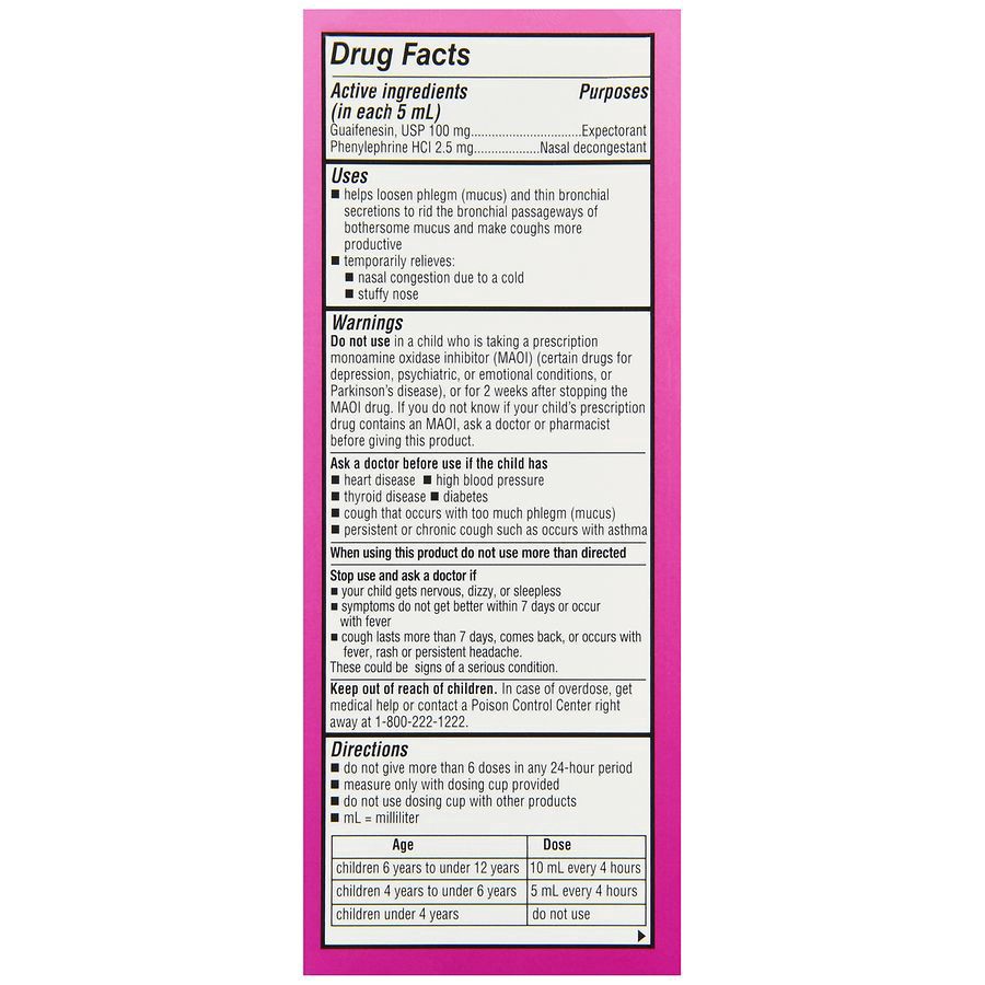 slide 5 of 5, Walgreens Children's Stuffy Nose & Cold Relief Berry, 4 oz