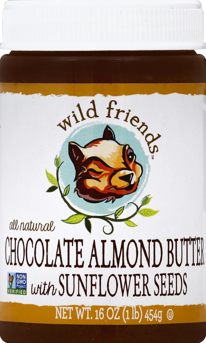 slide 2 of 2, Wild Friends Sunflower Chocolate Almond Butter, 16 oz