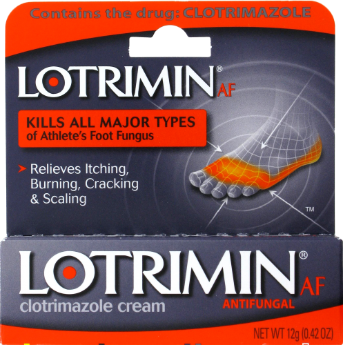 slide 1 of 4, Lotrimin For Athletes Foot Clotimazole Cream Antifungal, 12 gram