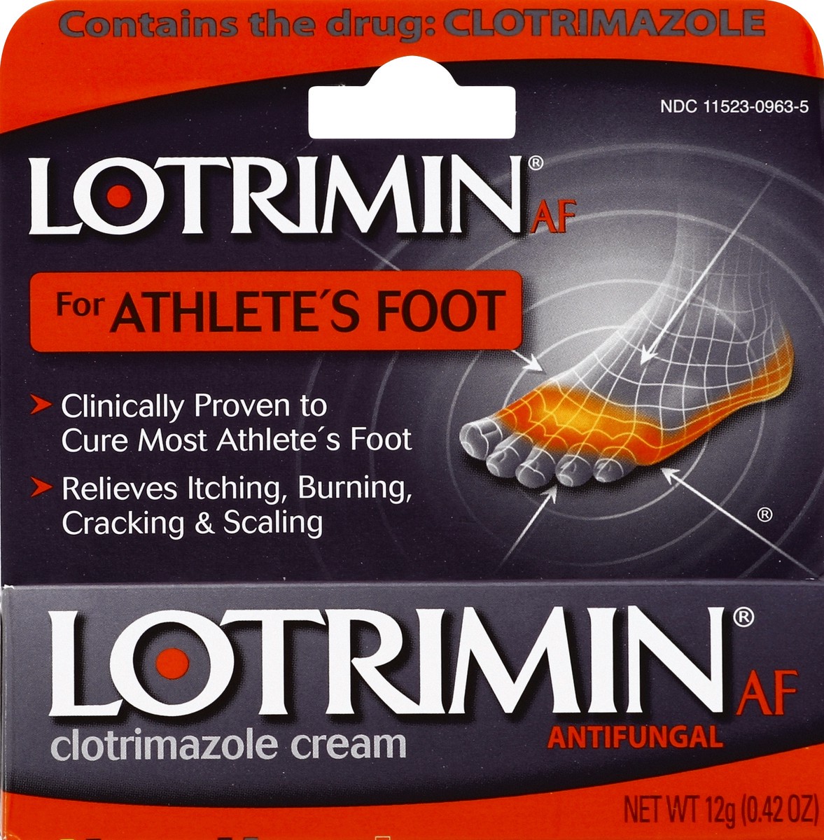 slide 4 of 4, Lotrimin For Athletes Foot Clotimazole Cream Antifungal, 12 gram