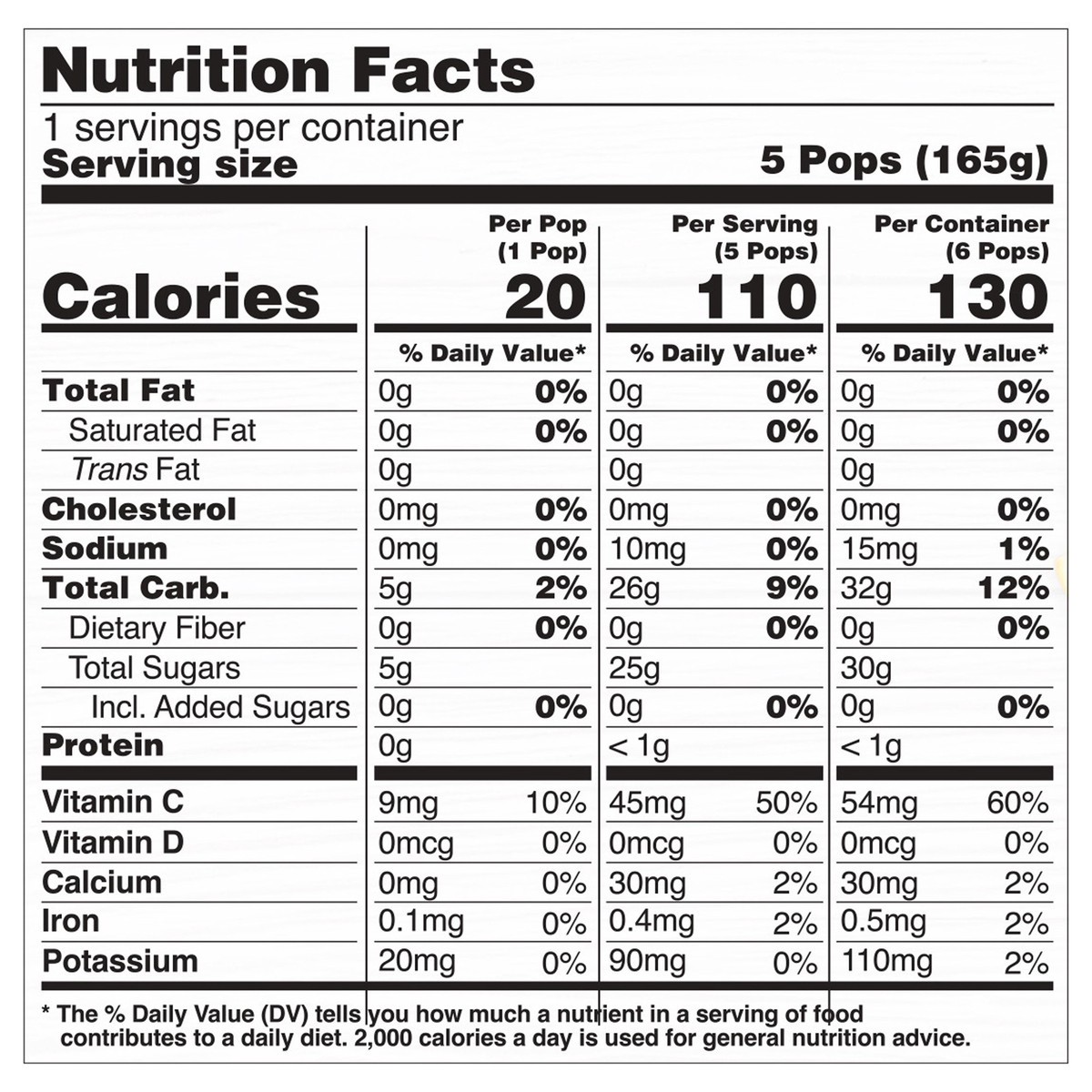 slide 11 of 11, Jonny Pops Organic Rainbow Superpower NSA Minis, 6 ct