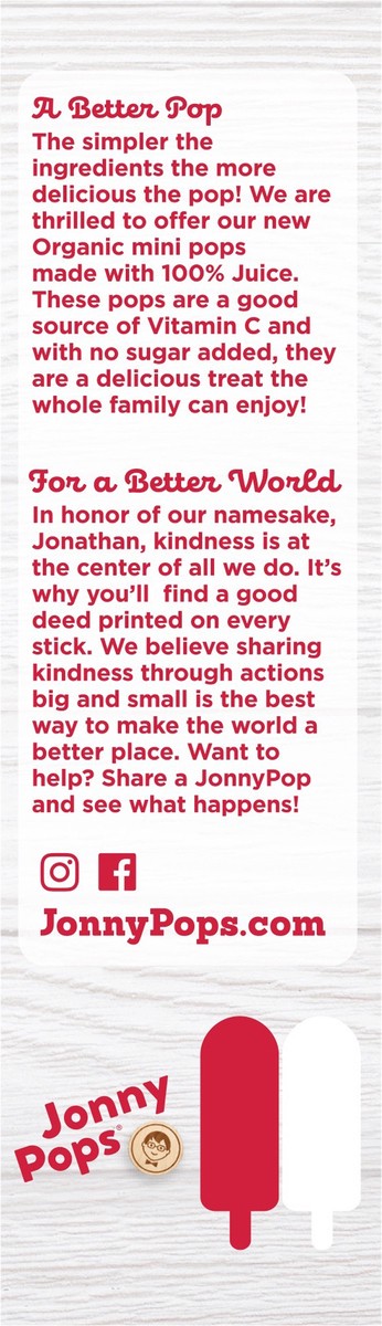 slide 2 of 11, Jonny Pops Organic Rainbow Superpower NSA Minis, 6 ct