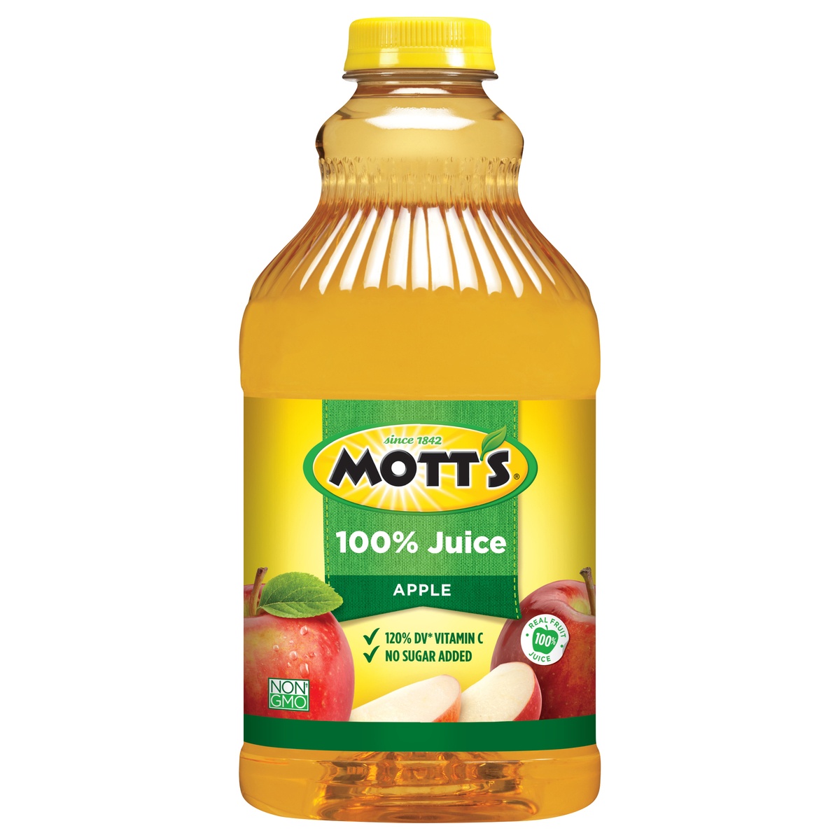 slide 1 of 1, Mott's 100% Original Apple Juice Bottle, 64 fl oz