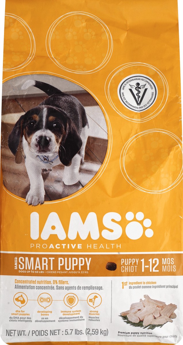slide 5 of 6, IAMS Proactive Health Smart Puppy Food, 5.7 lb