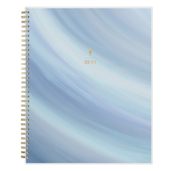 slide 1 of 10, Blue Sky Inkwell Press Whirlwind Frosted Polypropylene Horizontal Weekly/Monthly Flex Academic Planning Calendar, 8-1/2'' X 11'', July 2023 To June 2024, 142398, 1 ct