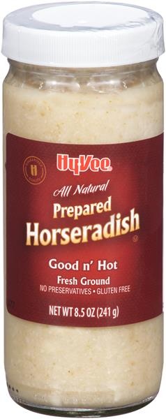 slide 1 of 1, Hy-Vee All Natural Prepared Horseradish, 8.5 oz