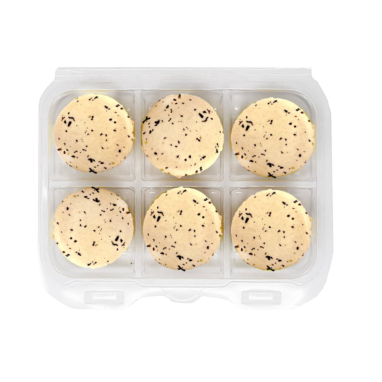 slide 1 of 1, H-E-B Bakery Earl Grey Macaron Cookies, 6 ct