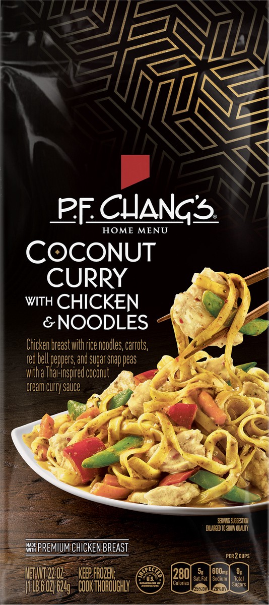 slide 2 of 10, P.F. Chang's Home Menu Coconut Curry with Chicken & Noodles 22 oz, 22 oz
