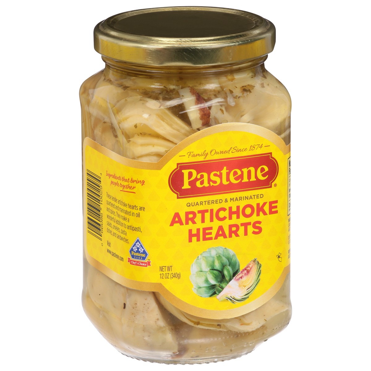 slide 9 of 9, Pastene Quartered & Marinated Artichoke Hearts 12 oz, 12 oz