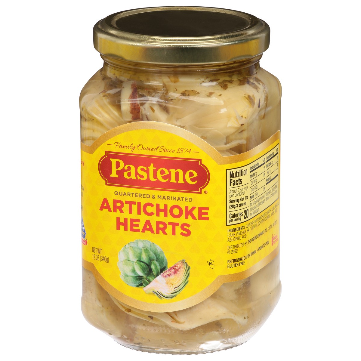 slide 6 of 9, Pastene Quartered & Marinated Artichoke Hearts 12 oz, 12 oz