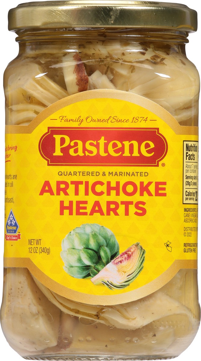 slide 5 of 9, Pastene Quartered & Marinated Artichoke Hearts 12 oz, 12 oz