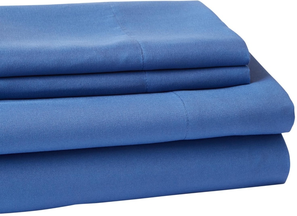 slide 1 of 1, Everyday Living Microfiber Sheet Set - 4 Piece - Dutch Blue, King Size