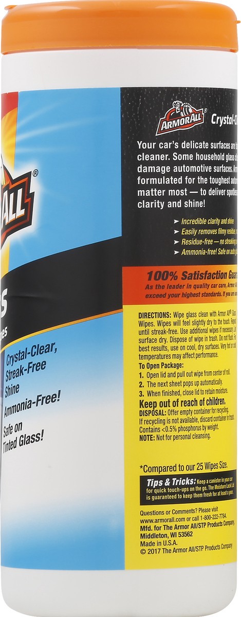 slide 6 of 7, Armor All Glass Wipes (30 Count), 1 ct