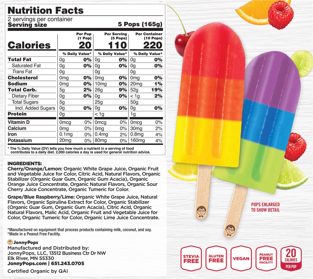 slide 2 of 12, Jonny Pop- Mini Ice Pop, 11.2 oz