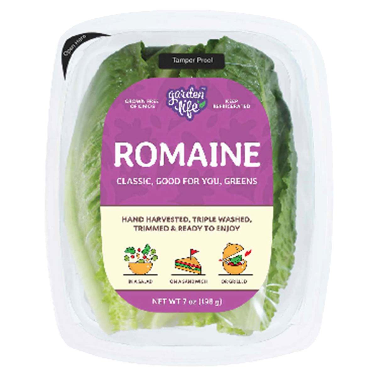 slide 1 of 1, Garden Life Romaine Lettuce, 7 oz